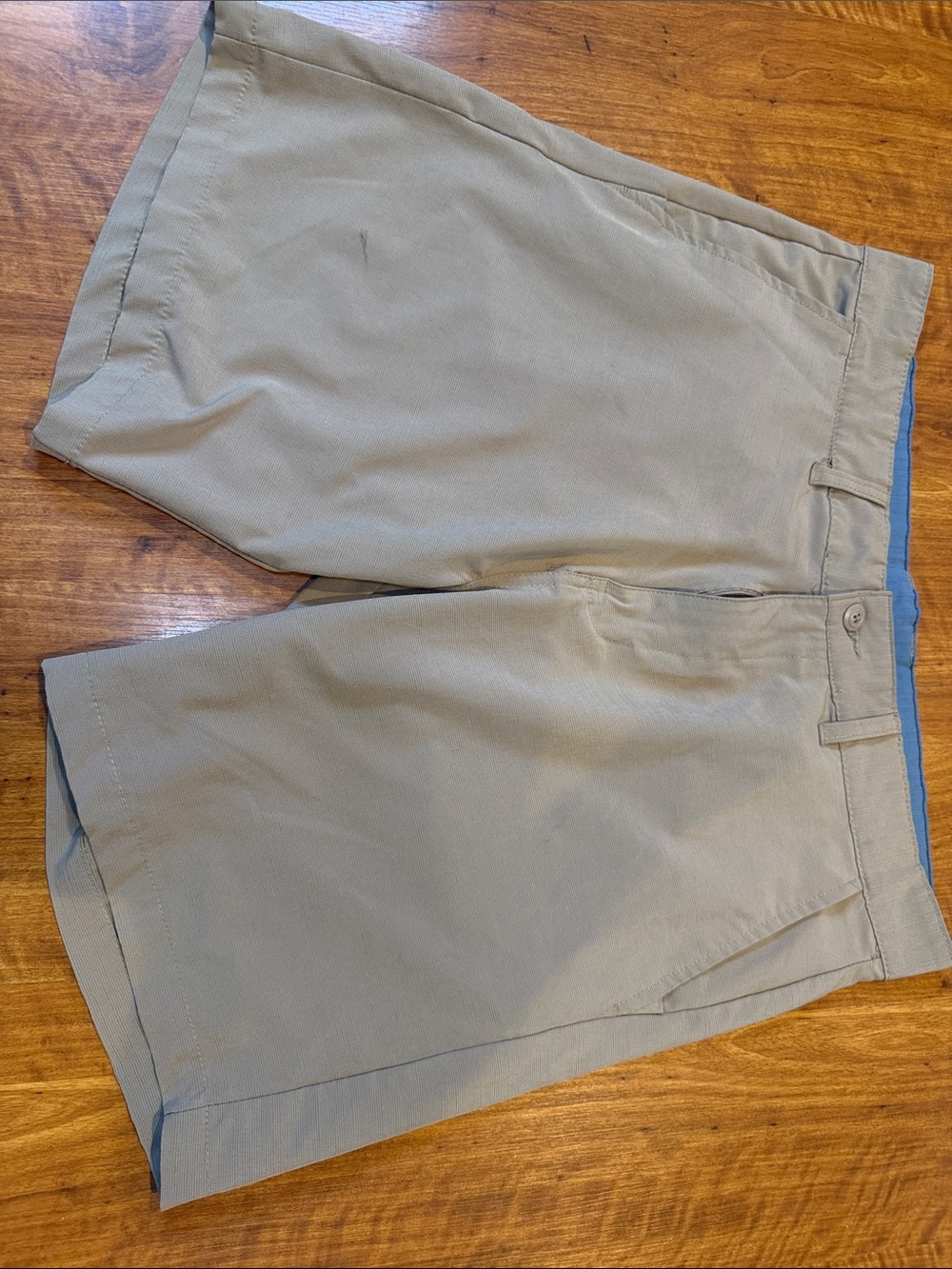 burnside Men's Tan Flat-Front Casual Shorts